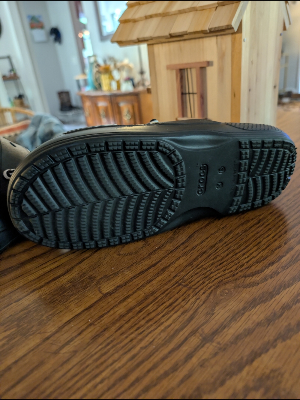 Men's Crocs Black Slide Sandals - Classic Comfort - Picture 3 of 4